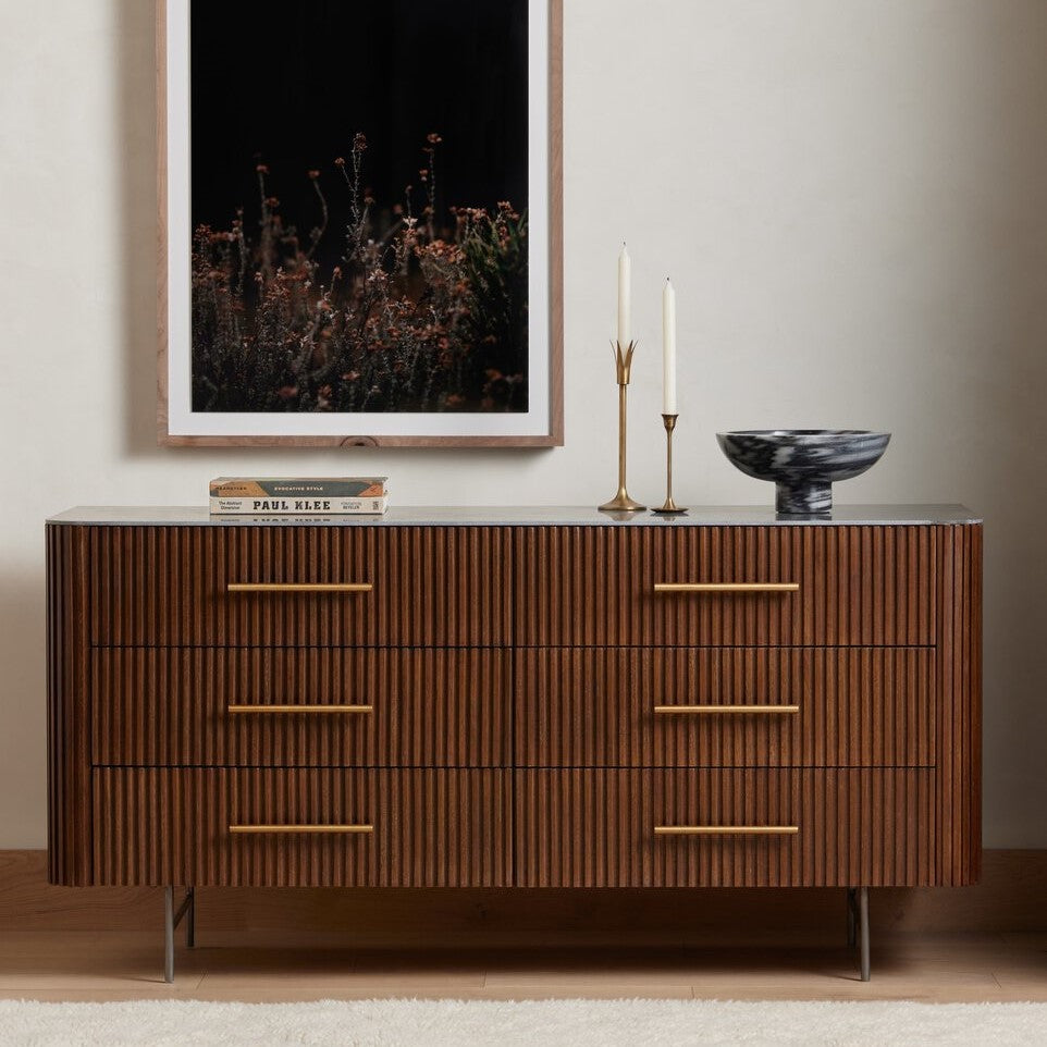 laila slate brown dresser Covetown Dark Brown Dresser