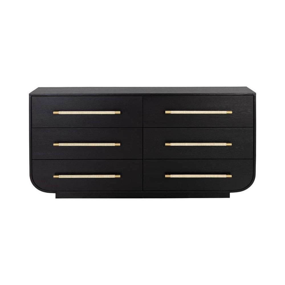 blue dress for baby girl Black Oak Curved 6 Drawer Double Dresser with Raffia Handles 68 inch –  SLATE CUSTOM