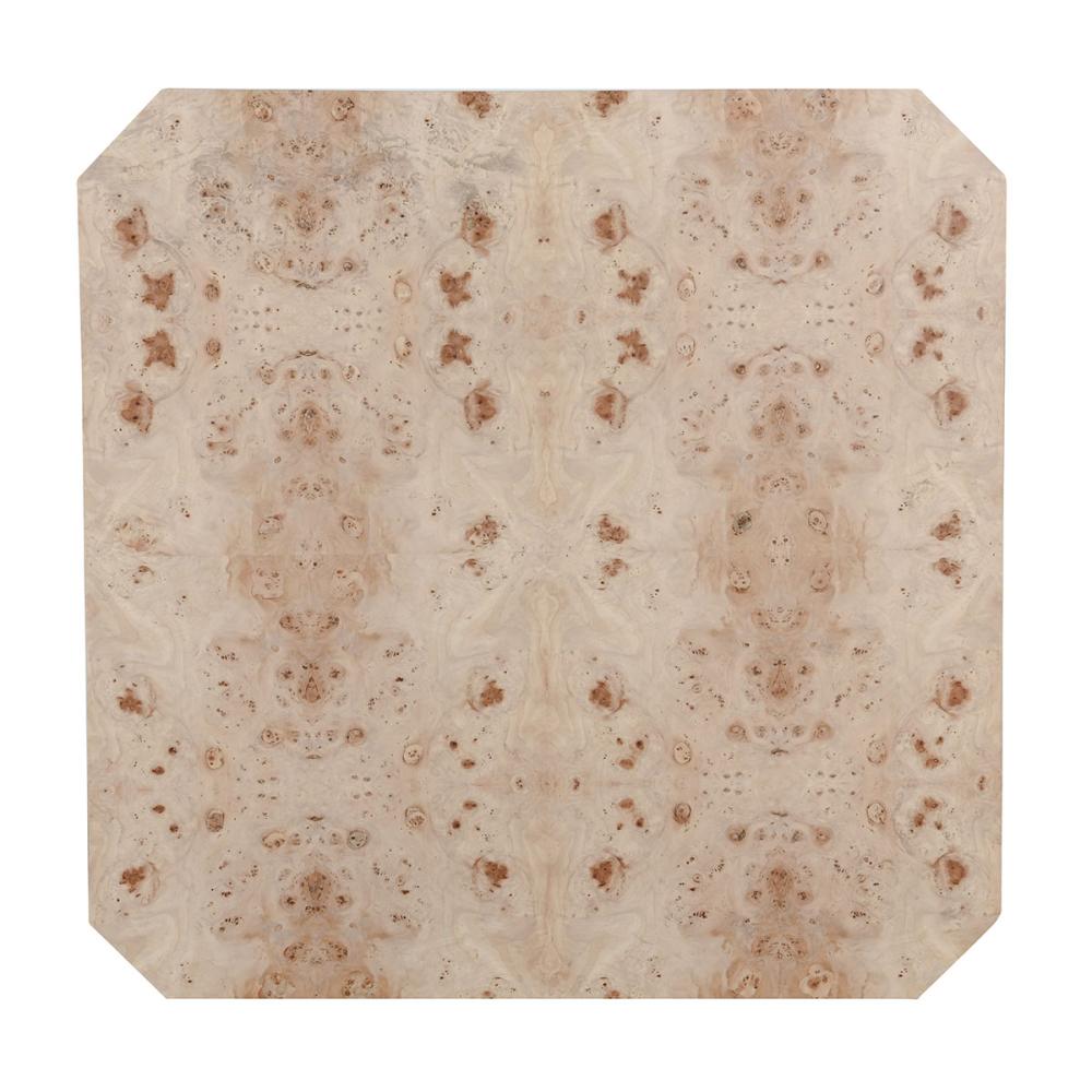 Burl Wood Square Coffee Table Natural 42 inch