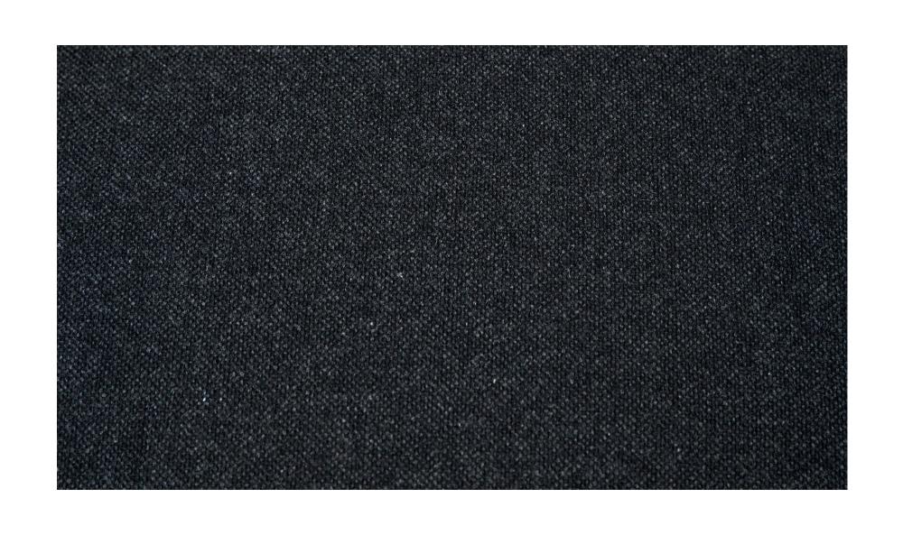 Charcoal Grey Wool Blend Fabric & Solid Oak Wood Frame Lounge Chair Armchair