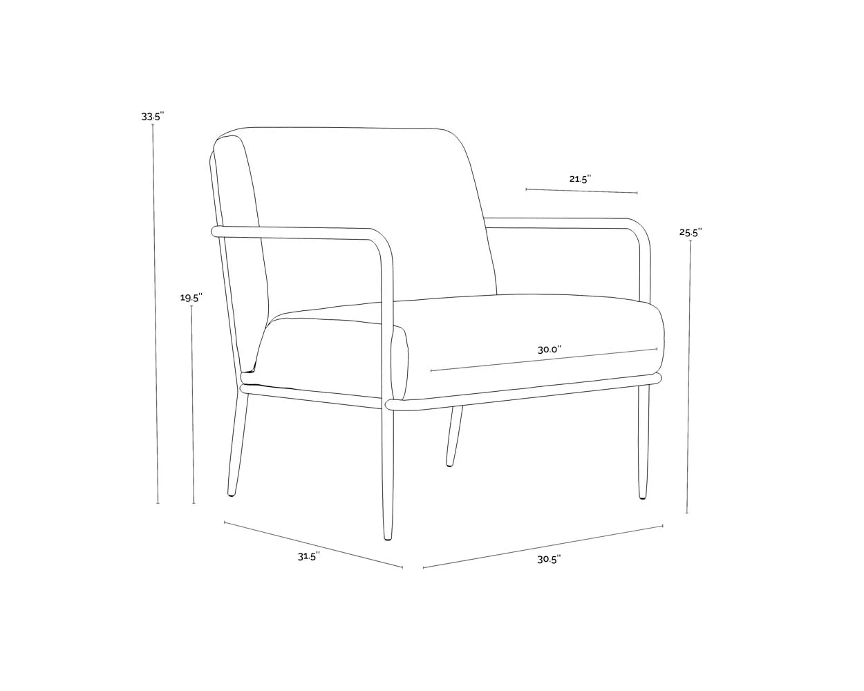 Tan Leather & Hammered Brass Iron Frame Lounge Chair Forged Metal Armchair