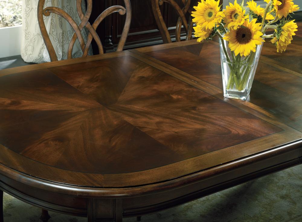 Traditional Turned Leg Oval Extension Dining Table 76 inch