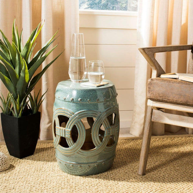 GARDEN STOOLS + ACCENT TABLES