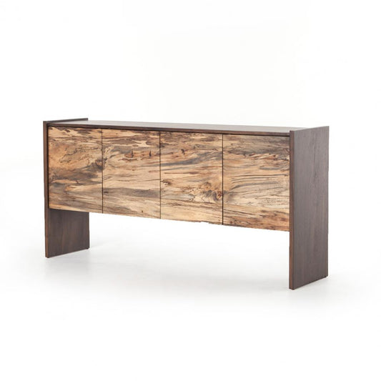 Modern Rustic Sideboard Chocolate Saman & Spalted Primavera 65 inch