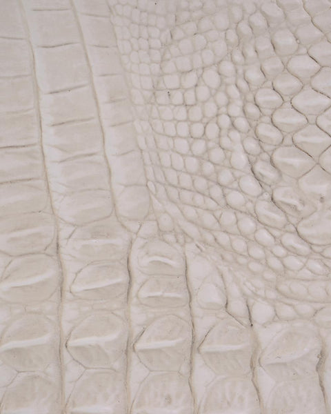 Faux Crocodile Sideboard Cream and White 84 inch