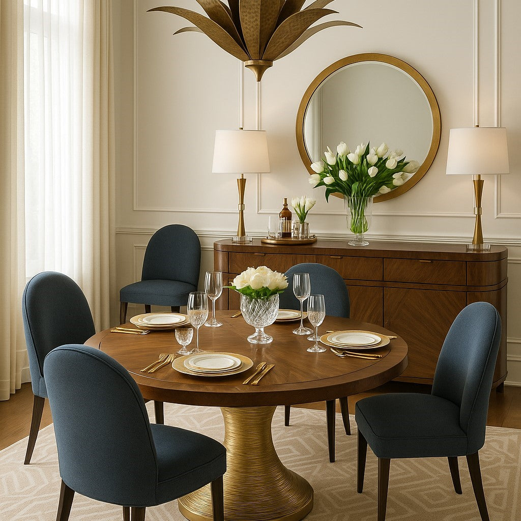 Sophisticated Deco Style Living Room Rendering