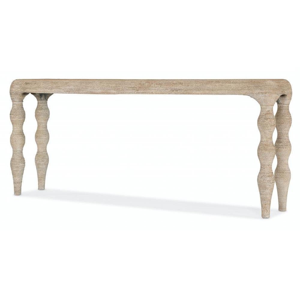 Coastal Beach Rope Wrapped Wood Console Table 76 inch β SLATE CUSTOM