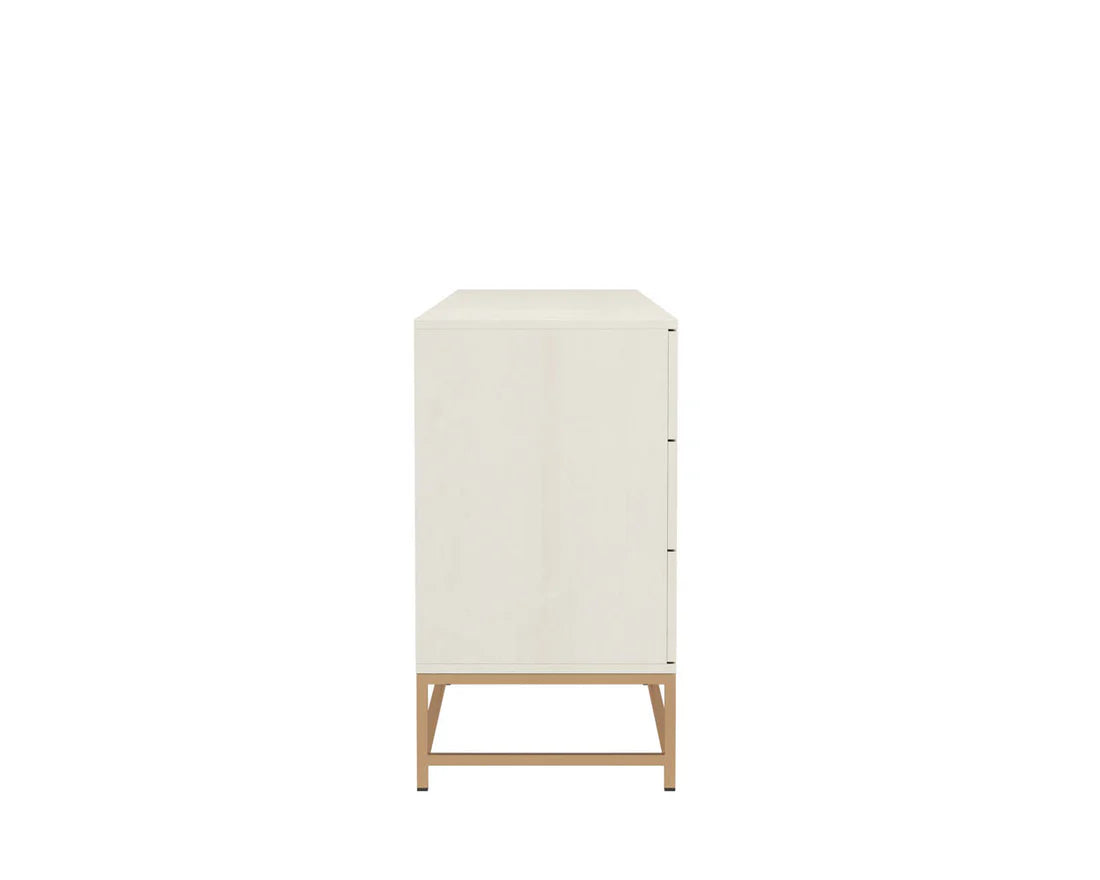 Cream & Gold Base 9 Drawer Dresser 84 inch SLATE CUSTOM Cream & Gold Base 9 Drawer Dresser 84 inch SLATE CUSTOM
