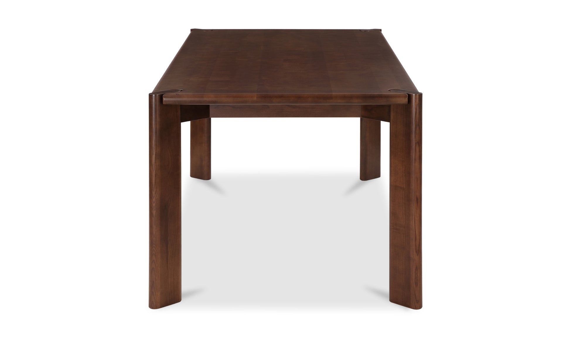 Dining Table Walnut Stained Ash Wood 76 inch