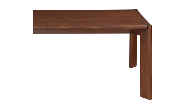 Dining Table Walnut Stained Ash Wood 96 inch