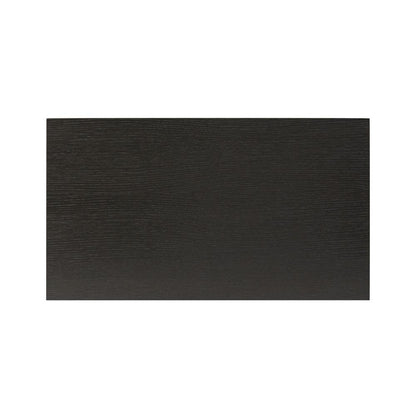 Ebony Black Oak Wood 2 Drawer Nightstand 30 inch