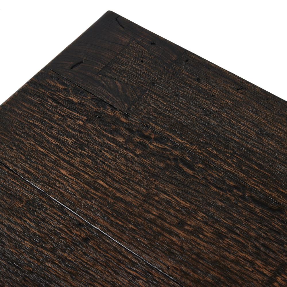 Ebony Rustic Wormwood Oak 2 Drawer Nightstand 36 inch