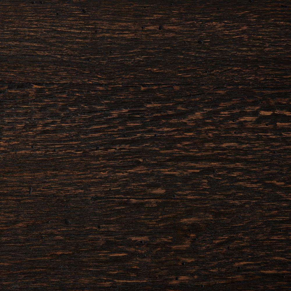 Ebony Rustic Wormwood Oak 2 Drawer Nightstand 36 inch