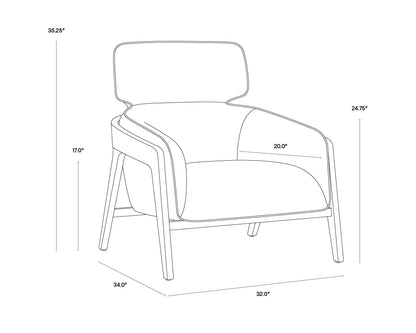 Exposed Brown Solid Birch Wood Frame Lounge Chair Gray Armchair