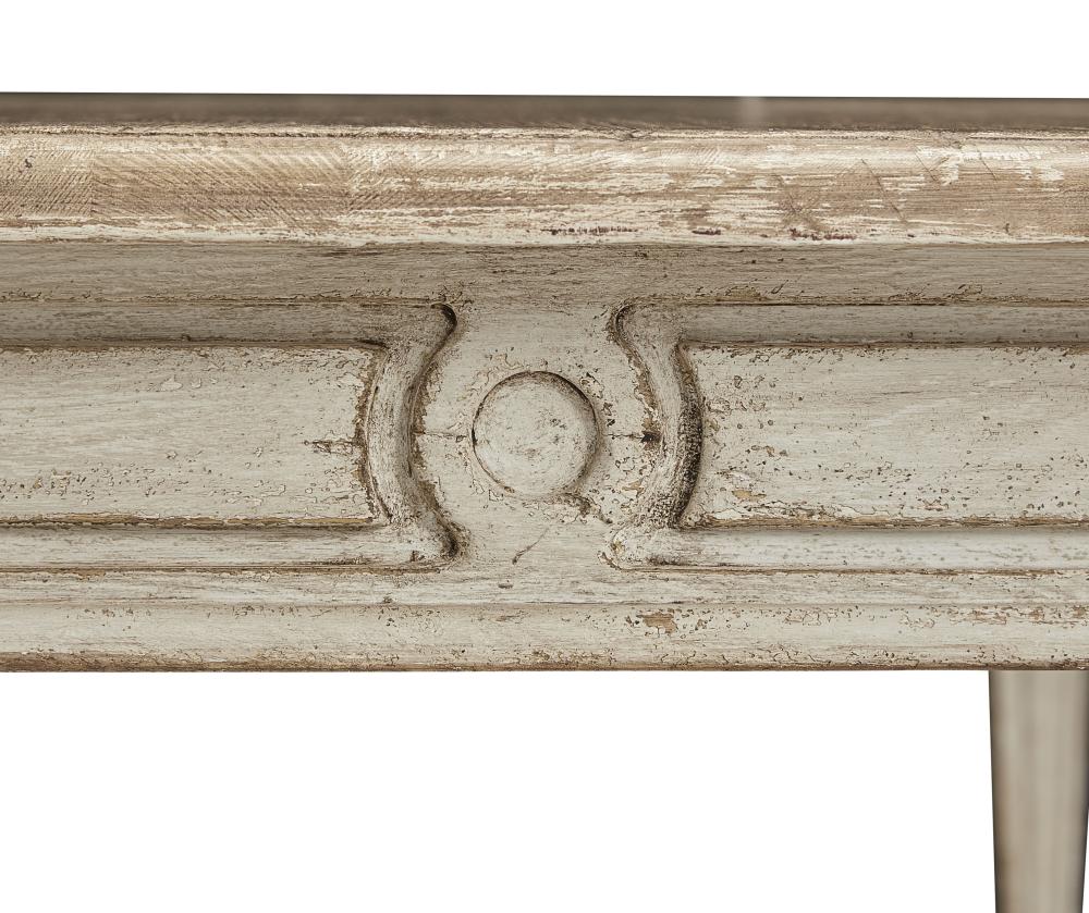 French Country Carved Leg Solid Pine Wood Rectangle Dining Room Table Distressed Finish 78 inch
