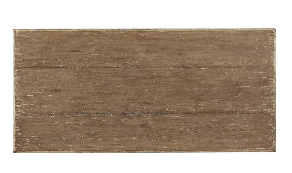 French Country Carved Leg Solid Pine Wood Rectangle Dining Room Table Distressed Finish 78 inch