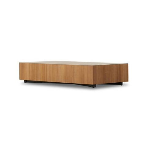 Large Block Rectangle Coffee Table Pine & Yukas Wood 75 inch