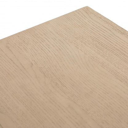 Light Oak Wood 2 Drawer Nightstand 27 inch