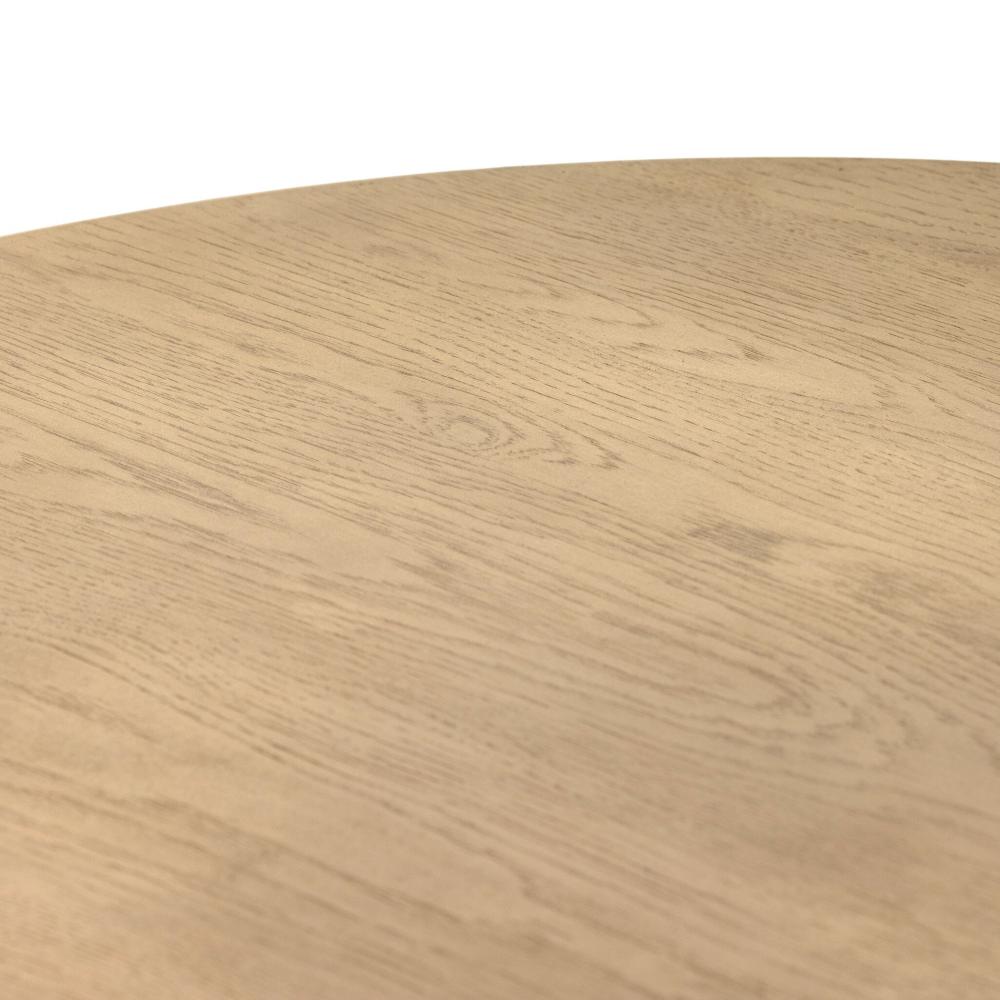 Light Oak Wood Oval Extension Dining Table 87 to 107 inch