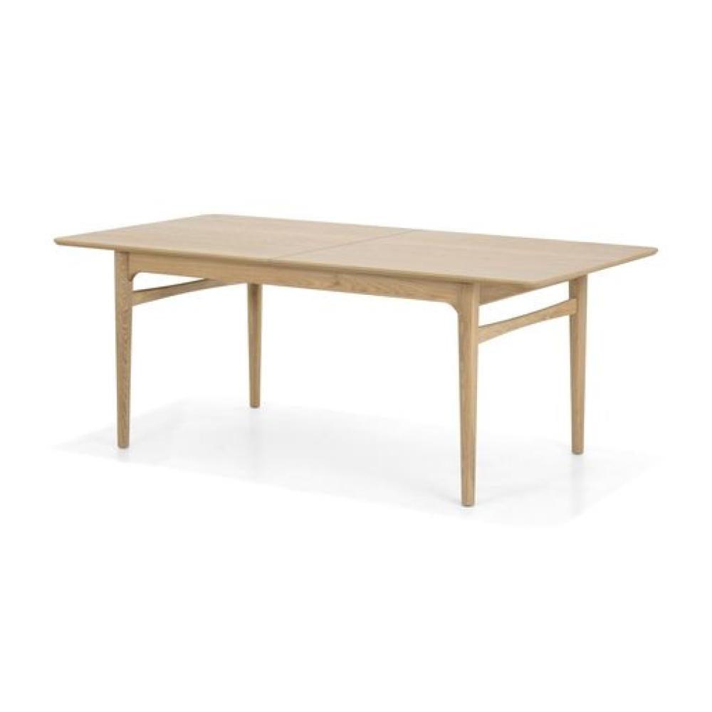 Minimalist Extension Dining Table FSC Certified Solid Oak Wood 78 inch