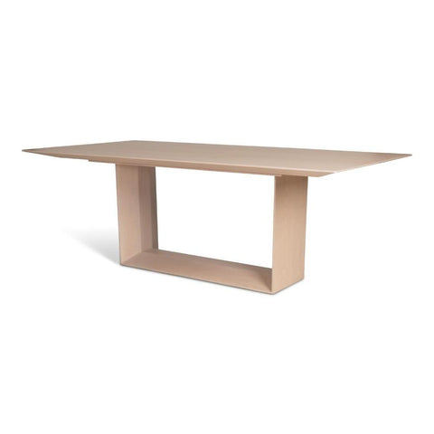 Modern Brazilian Open Base Rectangle Dining Table Ash Wood 86 inch