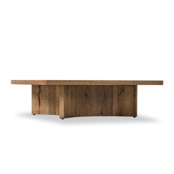 Modern Rustic Square Coffee Table Oak Wood 55 inch