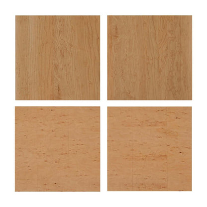 Natural Birdseye Maple 3 Drawer Nightstand 22 inch