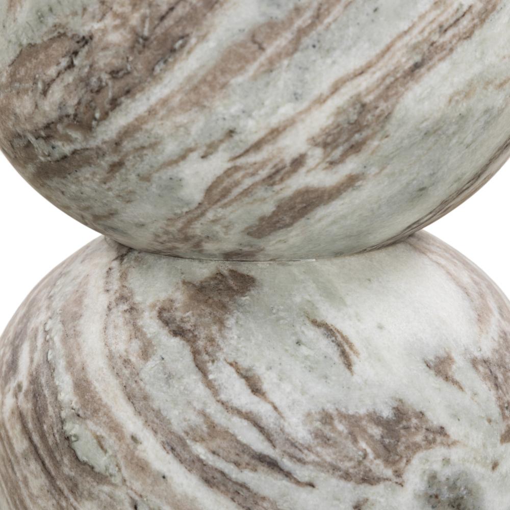 Organic Modern Sawar Marble Pedestal Round Dining Table 60 inch