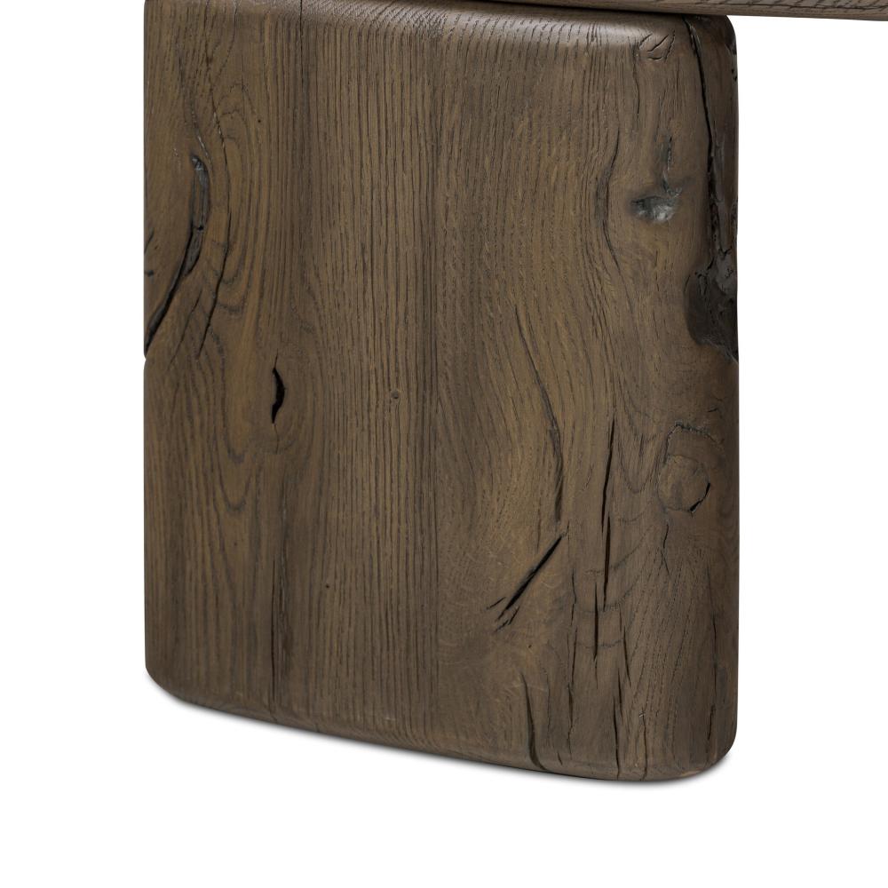 Organically Shaped Low Profile Oak Wood Nesting Coffee Table 48 inch