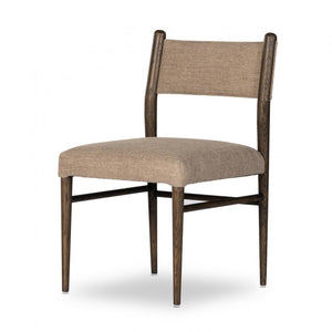 Performance Fabric Dining Chair Solid Oak Wood