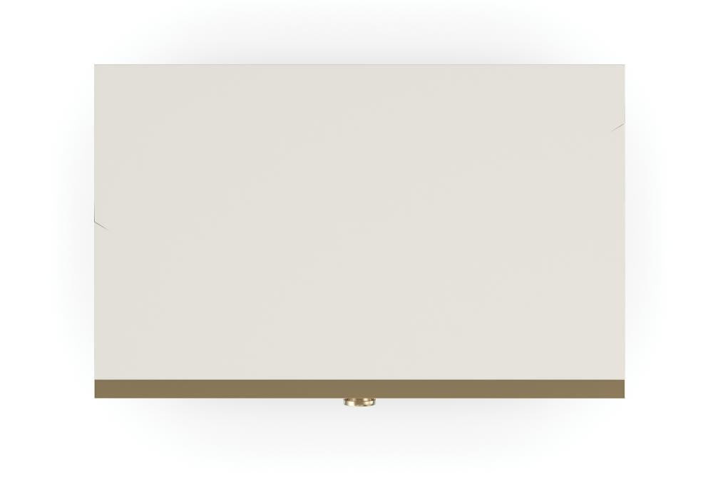 Polished Gray Sandstone 3 Drawer Nightstand 34 inch