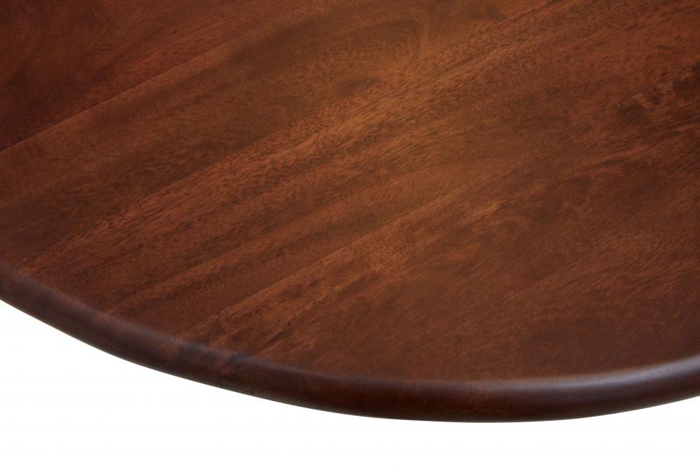 Solid Acacia Wood Top & Brass Double Pedestal Base Oval Dining Table 92 inch