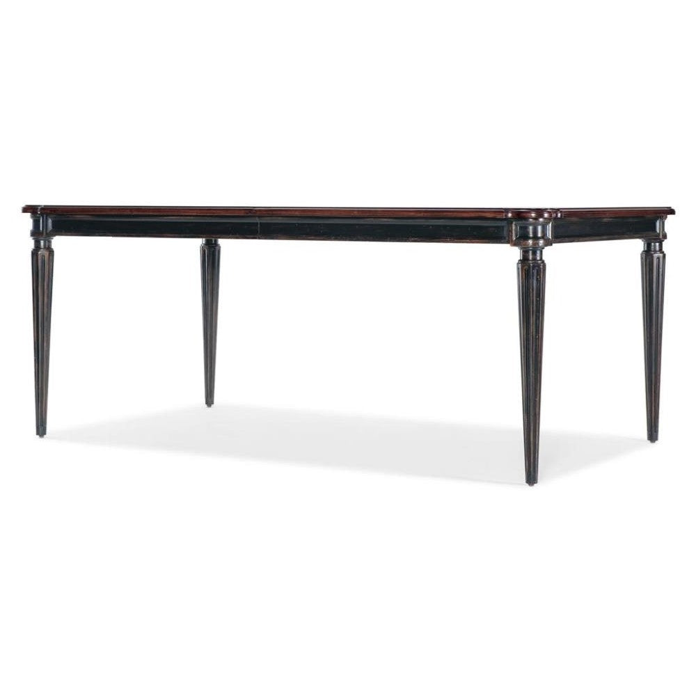 Traditional Rectangle Extension Dining Table 74 to 118 inch