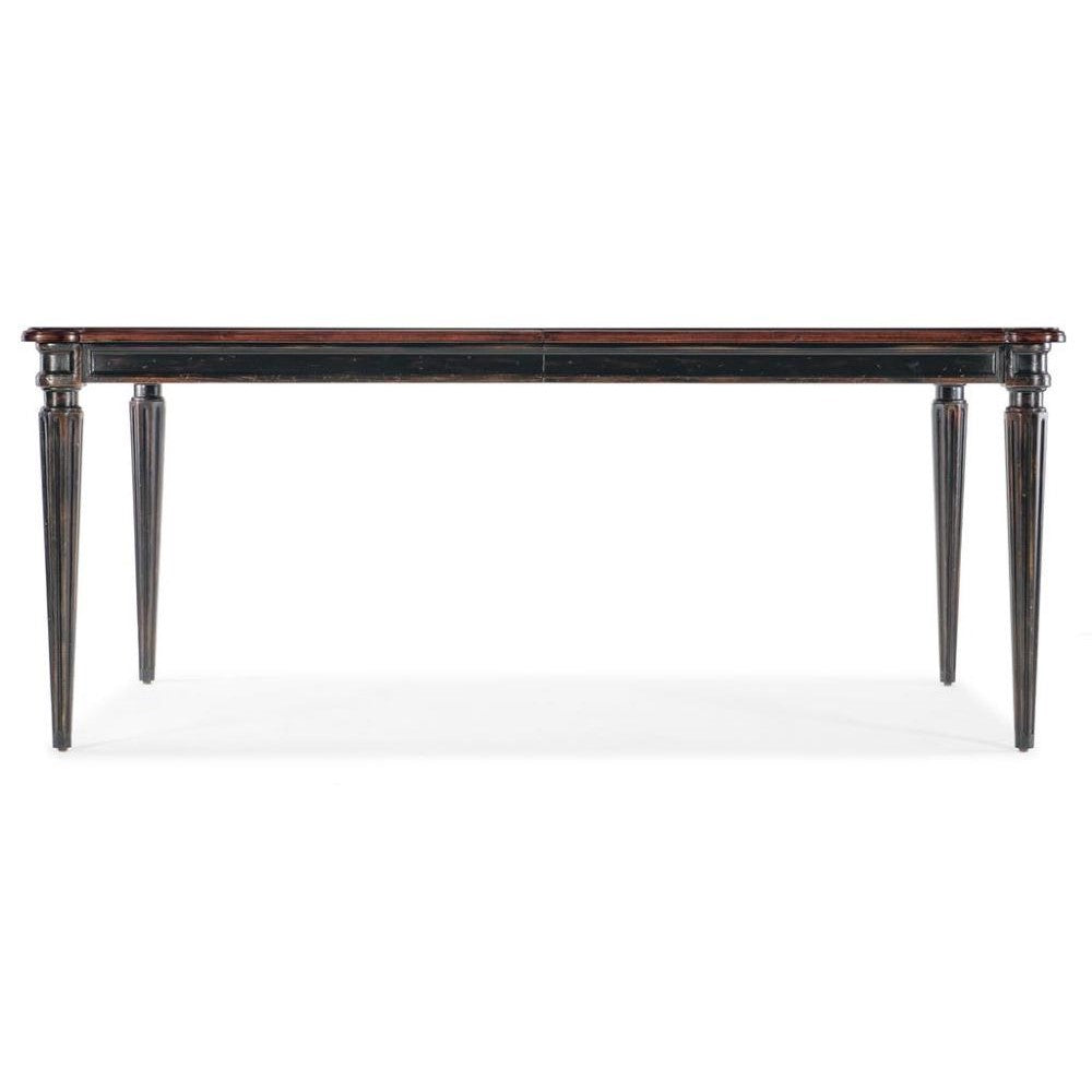 Traditional Rectangle Extension Dining Table 74 to 118 inch