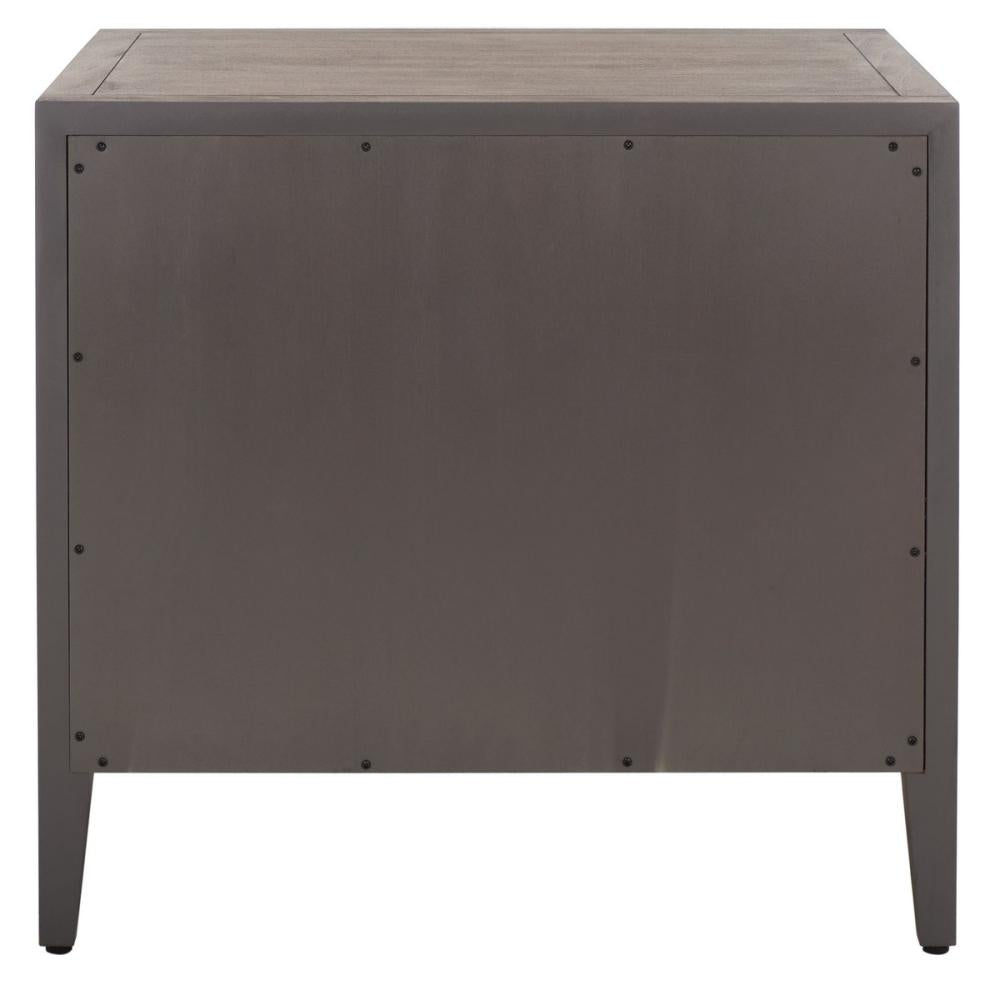 Transitional 1 Drawer Nightstand Light Brown Mahogany Veneer 26 inch
