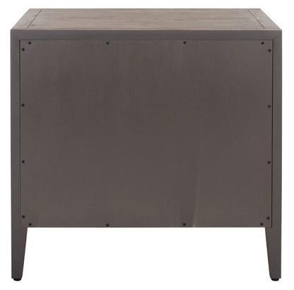 Transitional 1 Drawer Nightstand Light Brown Mahogany Veneer 26 inch