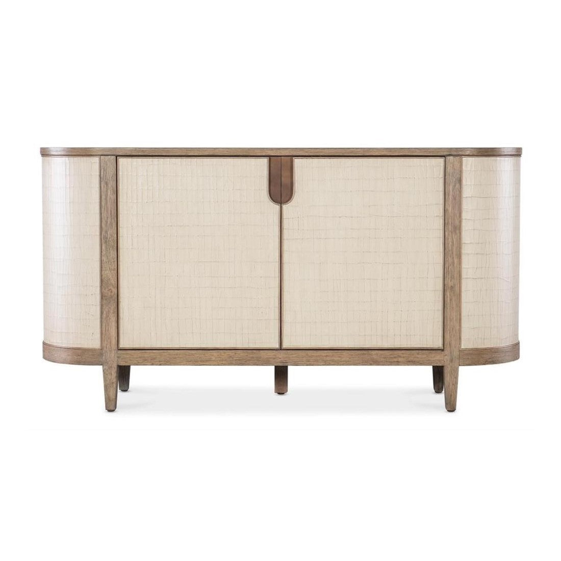 Two-Tone Neutral Curved Sideboard Credenza 64 inch – SLATE CUSTOM
