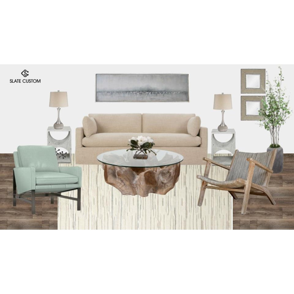 Curated Look - Modern Coastal Living Room