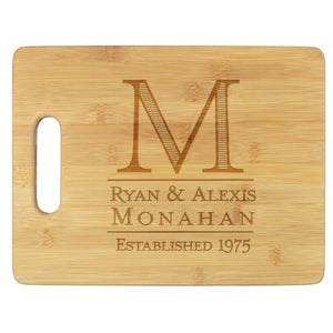 Established Personalized Wood Serving Board