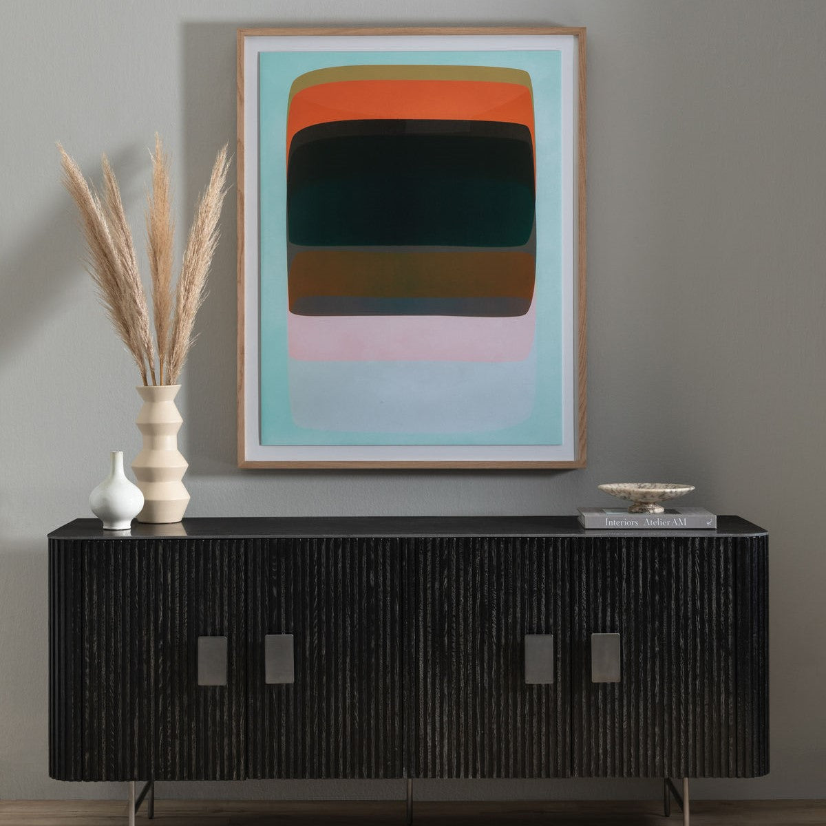Abstract Color Block Art