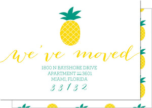 New Home Change of Address Moving Announcements Pineapple