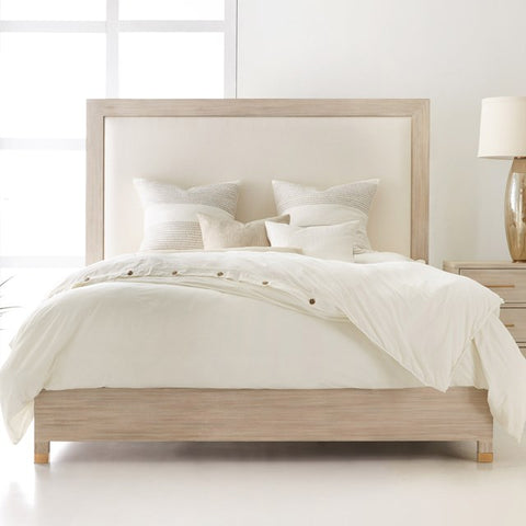 Neutral Linen & Weathered Wood Bed King