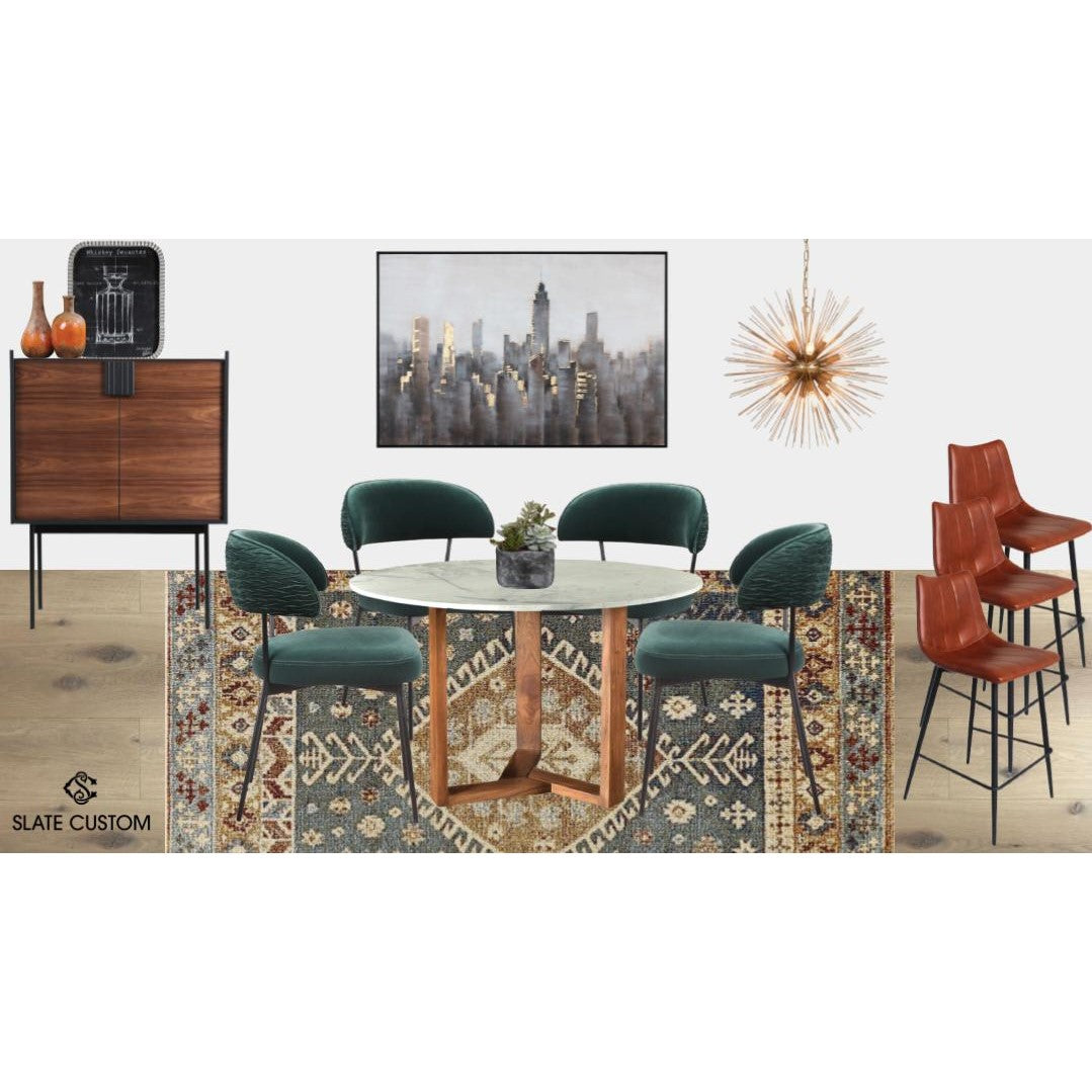 Room Look Mid Century Boho Dining Room SLATE CUSTOM