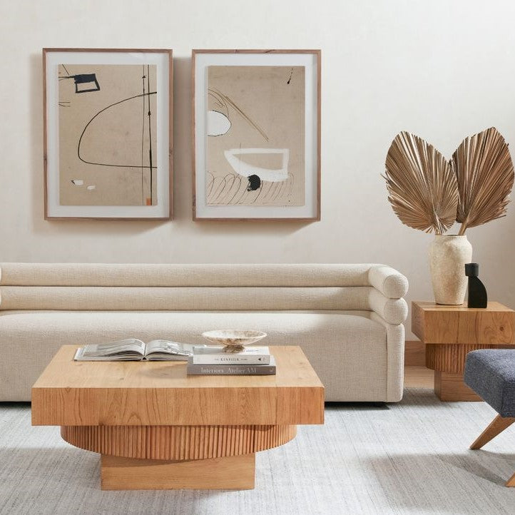 Living Room Furniture Collection: Reeded, Fluted + Slatted