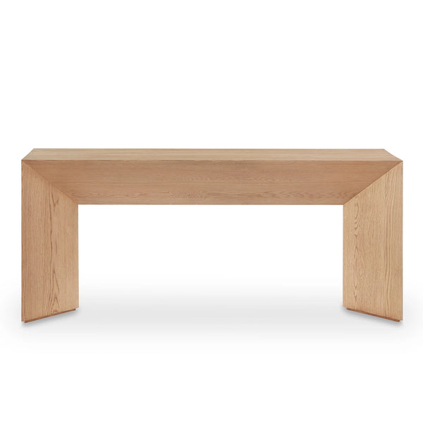 Modern Console Table Salted Oak 72 inch