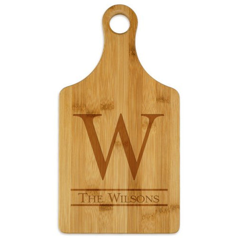 Initial Monogram Personalized Wood Serving Board