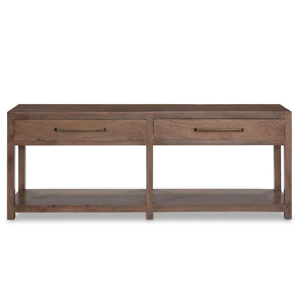 Two Drawer Sideboard Console Misted Ash 80 inch